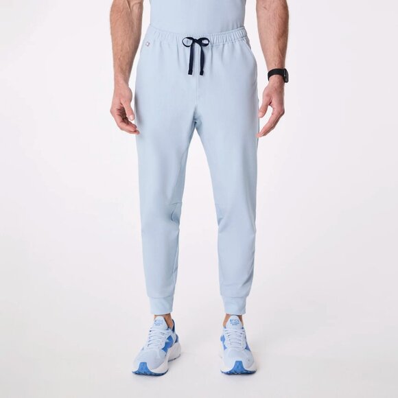 FIGS Men's Tansen Jogger Scrub Pants in Chambray PO #3040, size M - Picture 2 of 11